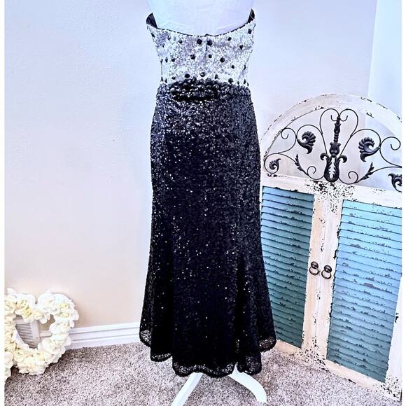 Sexy BLING Sweetheart Sleeveless Evening Cocktail Sequin Sleeveless Glamorous - Picture 7 of 13